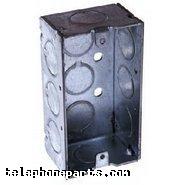 100-8670: BOX SQUARE 4X2X2-1/8 1/2" KO