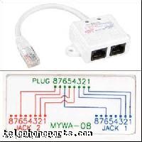 102101: SPLITTER CAT5E T W/6" CABLE