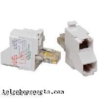 102104: SPLITTER CAT5E T PIGGYBACK