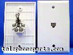 111-301204WH: MOD JACK 6P4C FLUSH SMOOTH WH