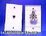 111-300206WH: MOD JACK 6P6C FLUSH SMOOTH WHT