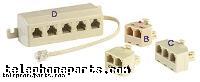 111-300324: MOD T ADAPTER 6P4C L1&L2+L1+L2