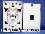 111-301094WH: MOD JACK 6P4C WALL WHITE UL