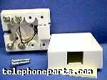 111-301145WH: MOD JACK 6P4C SURFACE WH UL