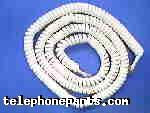 111-302025WH: HANDSET CORD MOD. 25' WHITE