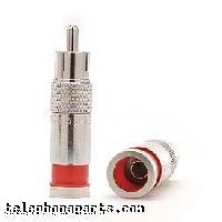 50065RD: RCA RG59 COMPRESSION WP RED