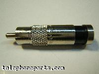 50066BK: RCA RG6 COMPRESSION WP BLACK