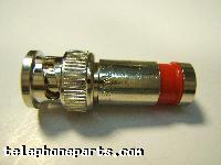 50168RD: BNC RG59 COMPRESSION WP RED