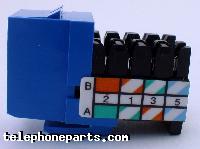 60001BE-USA: CAT5E JACK 8P8C BLUE USA