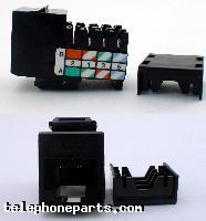 60001BK-USA: CAT5E JACK 8P8C BLACK USA
