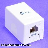 60001WHS: CAT5E JACK WHITE SURFACE