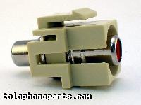 60030RDI: RCA KEYSTONE JACK BARREL RED