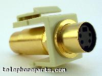 60060I: S-VIDEO KEYSTONE JACK F-F KEYS