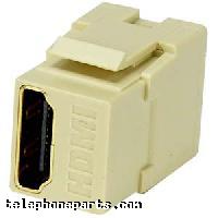 60065I: HDMI KEYSTONE JACK F-F IVORY