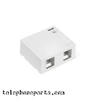 60402SW-LEV: BOX 2 PORT SURFACE WH LEVITON
