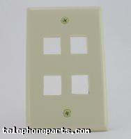 60404IV: PLATE 4 PORT FLUSH IV KEYSTONE