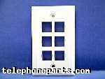 ATT-M16A262: PLATE 6 PORT FLUSH WHITE