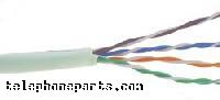 ISW-4P24L5EP1KW: WIRE 24AWG/4PR CAT5E WHT PLENM