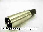 SWC-A3M: XLR 3 PIN MALE CORD MOUNT