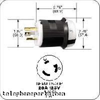 HUB-HBL2311: PLUG TWIST-LOCK 20A 125V