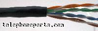 ISW-4P24L5E1KBK: WIRE 24AWG/4PR CAT5E 350MHZ BK