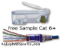 PLT-100010S: EZ-RJ45 PLUG CAT6+ SAMPLE