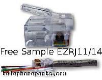 PLT-100026S: EZ-RJ11/14 PLUG SAMPLE