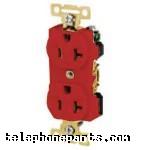 PNS-CRB5362-RED: RECEPTACLE DUPLEX 20A 125V RED