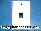 SUT-SE107APP6S8: FACEPLATE 1 PORT WHITE SUTTLE